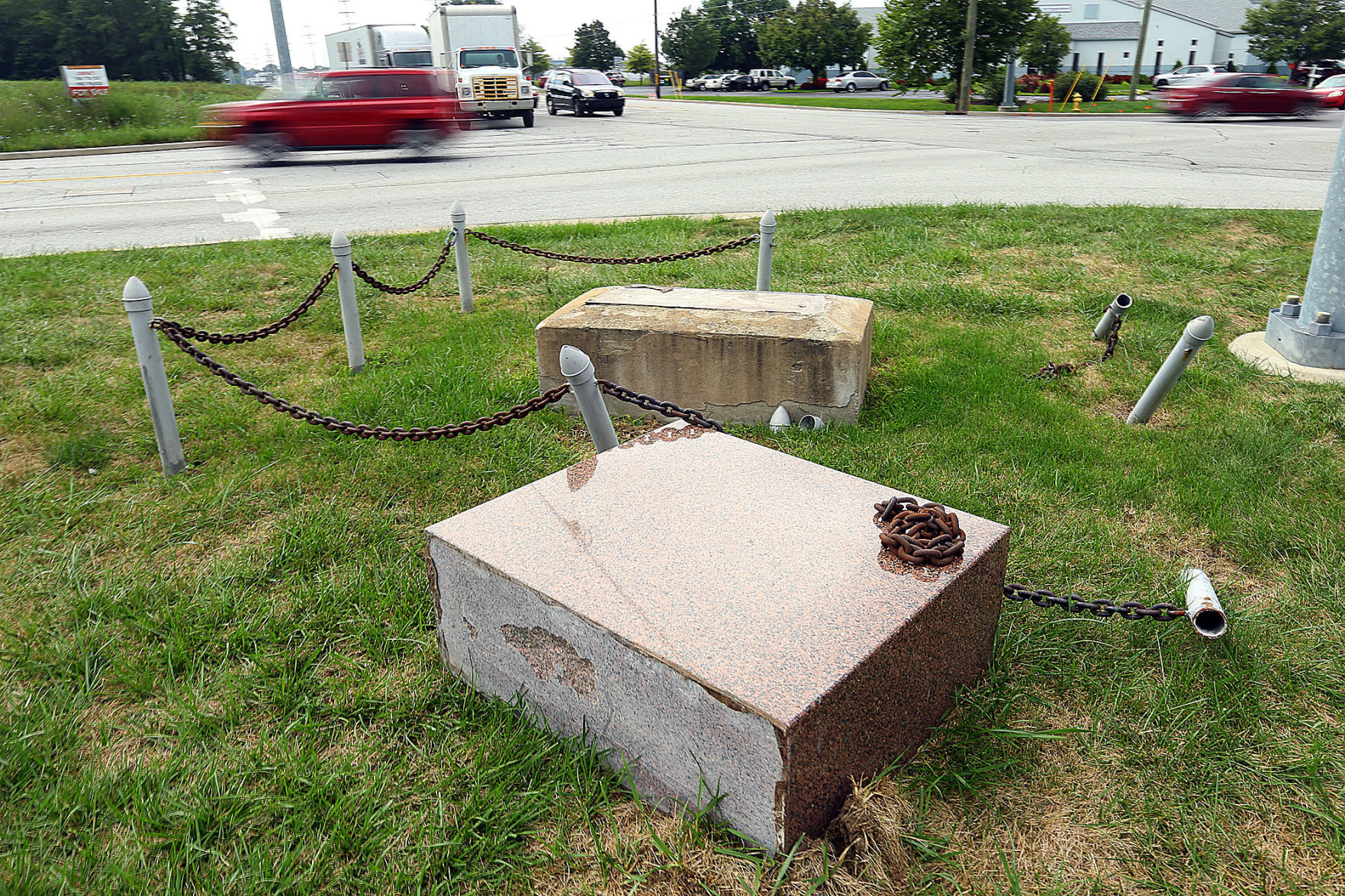 Haynes Marker Damaged.jpg